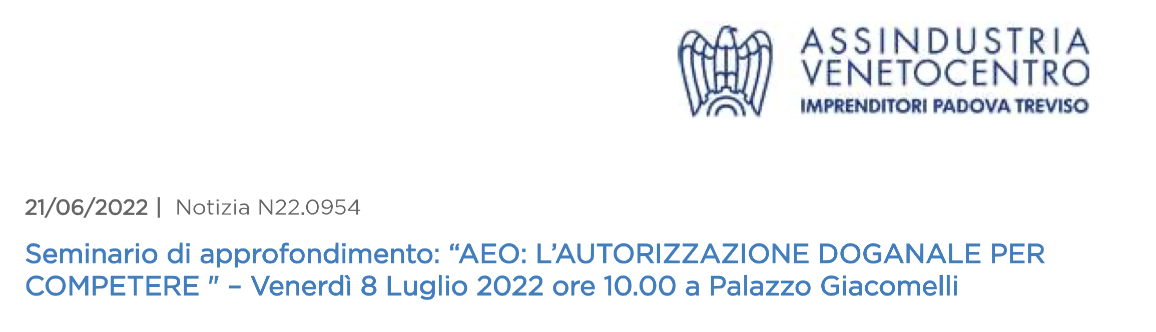 AEO: l’autorizzazione doganale per competere